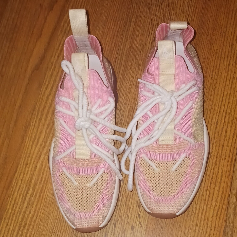 SIA Pink and Tan Sneakers